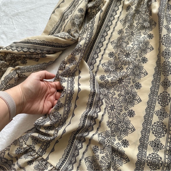 Ces Femme Boho Print Mini Ruffle Hem Dress, 0x - Picture 9 of 14